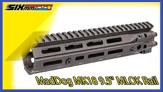 MadDog MK18 95 MLOK Rail For M4M16 Series AEG GBB PTW  MWS FDE [upl. by Zippel]