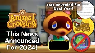 This News Announced For Animal Crossing in 2024 [upl. by Anhej]