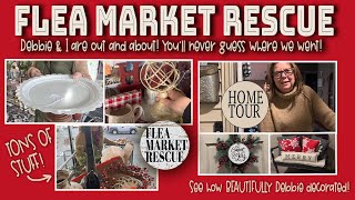 COME THRIFT STORE SHOPPING WITH DEBBIE amp I FOR HUGE HOME DECOR FINDS  HOLIDAY DECORATING HOME TOUR [upl. by Cowie]