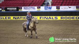 Sherry Cervis WNFR Barrel Racing Practice [upl. by Aztiray585]