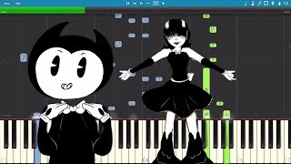 Bendy And The Ink Machine Chapter 3 Song  Another Chapter  TryHardNinja  Piano Cover  Tutorial [upl. by Mckeon]