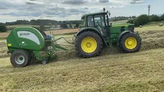 Mchale F5500 baling haylage at Kirkintilloch today [upl. by Charleton]