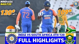 IND VS SA 4th T20 Highlights  SA vs IND 4th T20 Full Match Highlights [upl. by Bacon994]