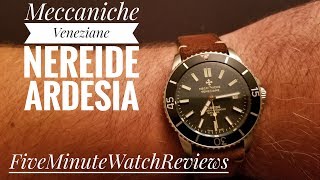 Meccaniche Veneziane Nereide Ardesia Automatic Swiss Diver Unboxing and Review [upl. by Okir]