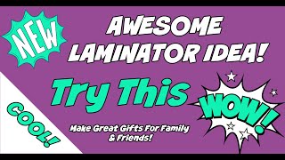 😍AWESOME Laminator Crafts YOU WILL LOVE Laminate Your Own Frames😁♥️ [upl. by Gibeon]