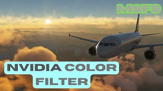 Nvidia color filter  Sharpening  MSFS [upl. by Noired]