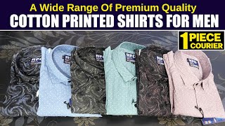 A Wide Range Of Premium Quality Cotton Printed Shirts Collection For Men 1 Piece Courier Available [upl. by Christiansen]