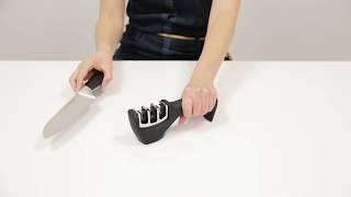 How to use 3 in 1 knife sharpener [upl. by Kristal]