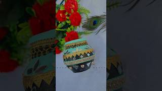 Krishna Janmashtami Matki Decoration Ideas I DIY Pot Decoration janmashtami pot decor diy new [upl. by Alegnave]