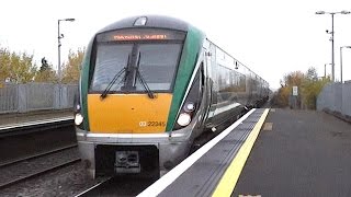 Irish Rail 22000 Class Intercity Train number 22345  Monasterevin Kildare [upl. by Darian]