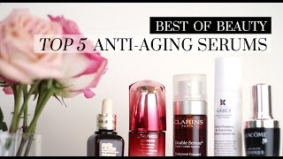 Top 5 Best AntiAging Serums  LookMazing [upl. by Nehtiek105]