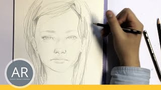 Zeichnen lernen  Portrait Zeichnen  Akademie Ruhr Tutorial [upl. by Mcmullan771]