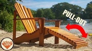 Ultimate DIY Adirondack Chair with PullOut Footrest [upl. by Barker]