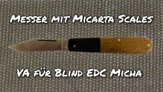 Messer mit Micarta Griffschalen ➡️VA für EDCMICHA [upl. by Inalak]