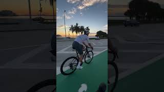 Pedaling through paradise as the sun rises over Miami [upl. by Ycnan417]