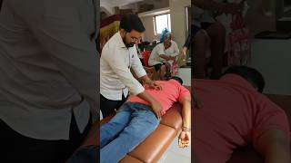 Adjustment for back bone Setting lumbarspondylitis chiropracticadjustmentindia shortvideo [upl. by Noval971]