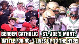 Bergen Catholic 28 St Joes Mont 23  Week 7 Highlights  Number 1 vs Number 2 in NJ [upl. by Erdried]