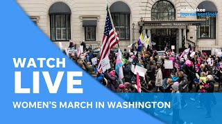 Live Womens March to White House and rally in Washington DC days with 2024 Election looming [upl. by Debi]