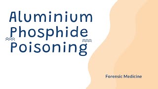 Aluminium Phosphide Poisoning  Sources  Treatment  Postmortem Finding  Forensic Medicine Lecture [upl. by Atterol]