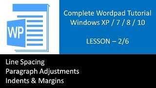 Microsoft Wordpad Full Tutorial For Windows 10  8  7  XP  Lesson 26 [upl. by Nave318]