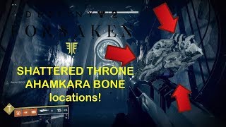 Destiny 2 Forsaken  Shattered Throne All Ahamkara Bone Locations [upl. by Tennek]