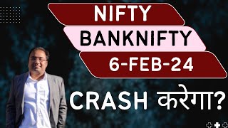 Nifty Prediction and Bank Nifty Analysis for Tuesday  6 February 24  Bank NIFTY Tomorrow [upl. by Rehportsirhc]