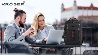 KROSER Travel Laptop Backpack 184 inch XXXL Computer Backpack Stylish College Backpack [upl. by Crescin]