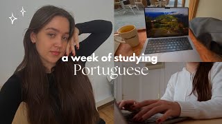 a week of studying Portuguese 🇧🇷 my fav resources choosing an accent study plan [upl. by Casavant]