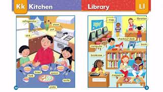 MY NEW WORDS Picture Word Book GK2  Kitchen  Library [upl. by Lednew]