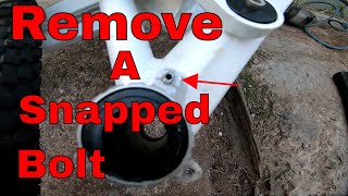 How To Remove A Snapped Bolt Out Of Aluminium [upl. by Forsta]