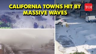 Shocking Footage Terrifying TsunamiLike Waves Attack California 8 Injured Buildings Submerged [upl. by Meredith]