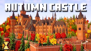 Creating a Fallthemed Castle in Minecraft [upl. by Laertnom819]