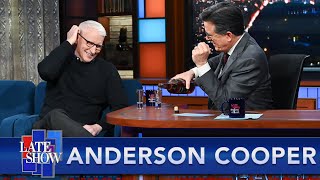 quotIm Not Very Good At Drinkingquot  Anderson Cooper Does Shots With Stephen Before Going To Work [upl. by Osicran]