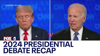 Biden vs Trump 2024 presidential debate recap [upl. by Nomal]