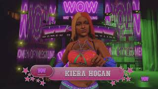 WWE 2K24 KIERA HOGAN VS JESSICA HAVOC [upl. by Oratnek]