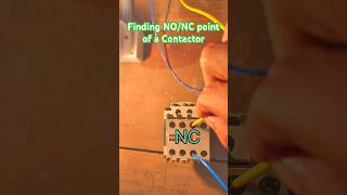 Finding NONC point of a Electrical ContactorsElectrical Motors ITI Electrician [upl. by Lynad]