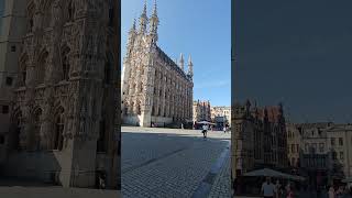 Oude Markt Leuven on a Sunday morning [upl. by Ayek]