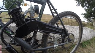 2Stroke Bicycle Engine Kit 80cc Dangerous How to Install [upl. by Adnanref450]