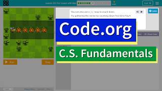 For Loops with Bee CS Express Lesson 227 Codeorg Tutorial with Answers [upl. by Norret242]