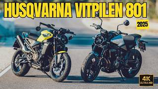 2025 Husqvarna Vitpilen 801 A Powerful Roadster with Advanced Technology  Motorbikespace [upl. by Ramalahs940]