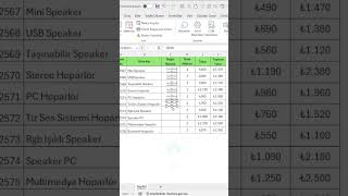 Excelde Değer Değiştirme Düğmesi Oluşturma shorts excel exceltricks [upl. by Bay936]