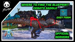 Where To Get The CERATO SADDLE Blueprint In The Island  ARK Survival Ascendent [upl. by Sixela589]