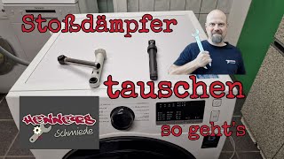 Waschmaschine rumpelt und schlägt 😱 Stoßdämpfer günstig und einfach selber tauschen [upl. by Curran323]