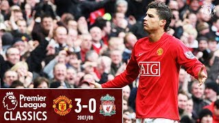 Ronaldo stars as United beat 10man Liverpool  Manchester United 30 Liverpool 2008  Classics [upl. by Hinman211]