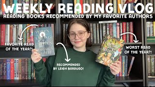 reading author recommendations  fantasy amp horror reading vlog spoiler free [upl. by Amias]