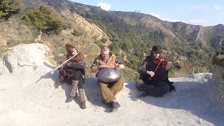 Mandàra  Improvisation  Beneficio Spain  Handpan  Flute  Violin [upl. by Aztiley]