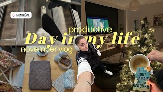 productive vlog 👩🏼‍💻☕️  une journée dans ma vie de freelance  sport organisation relations 🧸 [upl. by Yhtrod394]