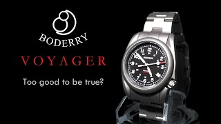 Boderry Voyager  Sapphire Titanium Automatic For Less Than 150  Too Good to be True [upl. by Nylloh]