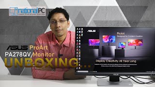 ASUS ProArt PA278QV 27inch IPS WQHD Professional Monitor review and unboxing [upl. by Analrahc194]