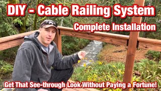 DIY  Cable Railing System Installation  Complete amp Detailed Explanation [upl. by Lavella]